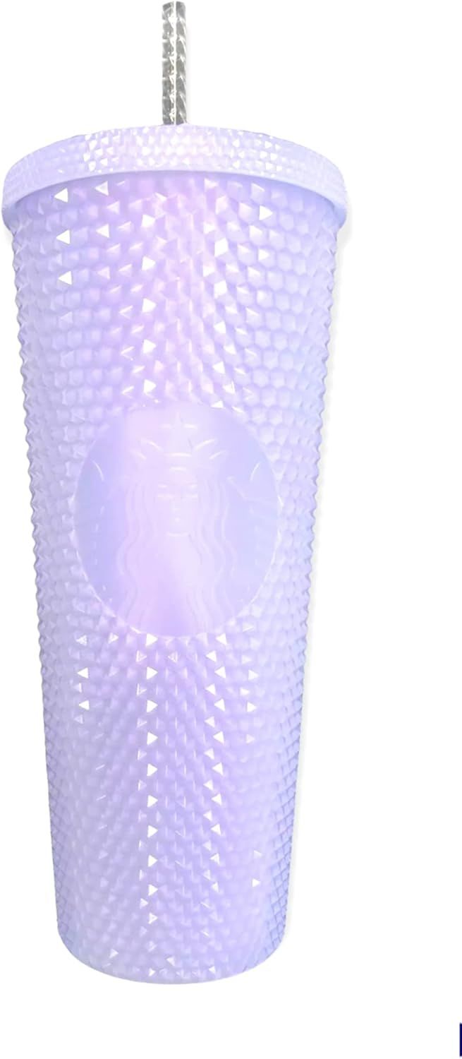 Purple Starbucks 2021 Holiday Icy Lilac Bling Studded Plastic Cold Cup Tumbler 24oz | 5960123-TW