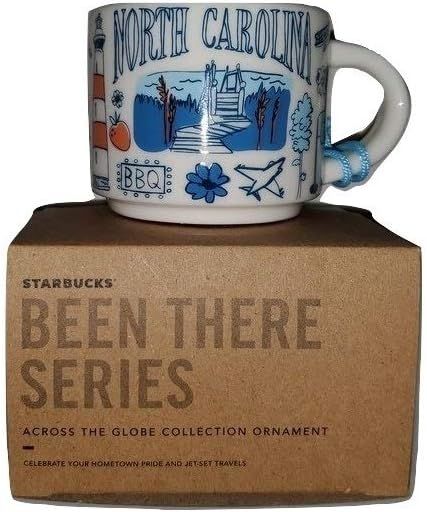 Red Coffee Starbucks North Carolina Been There Series Ceramic Coffee Mug Demitasse Ornament 2 Oz | 7469251-QN