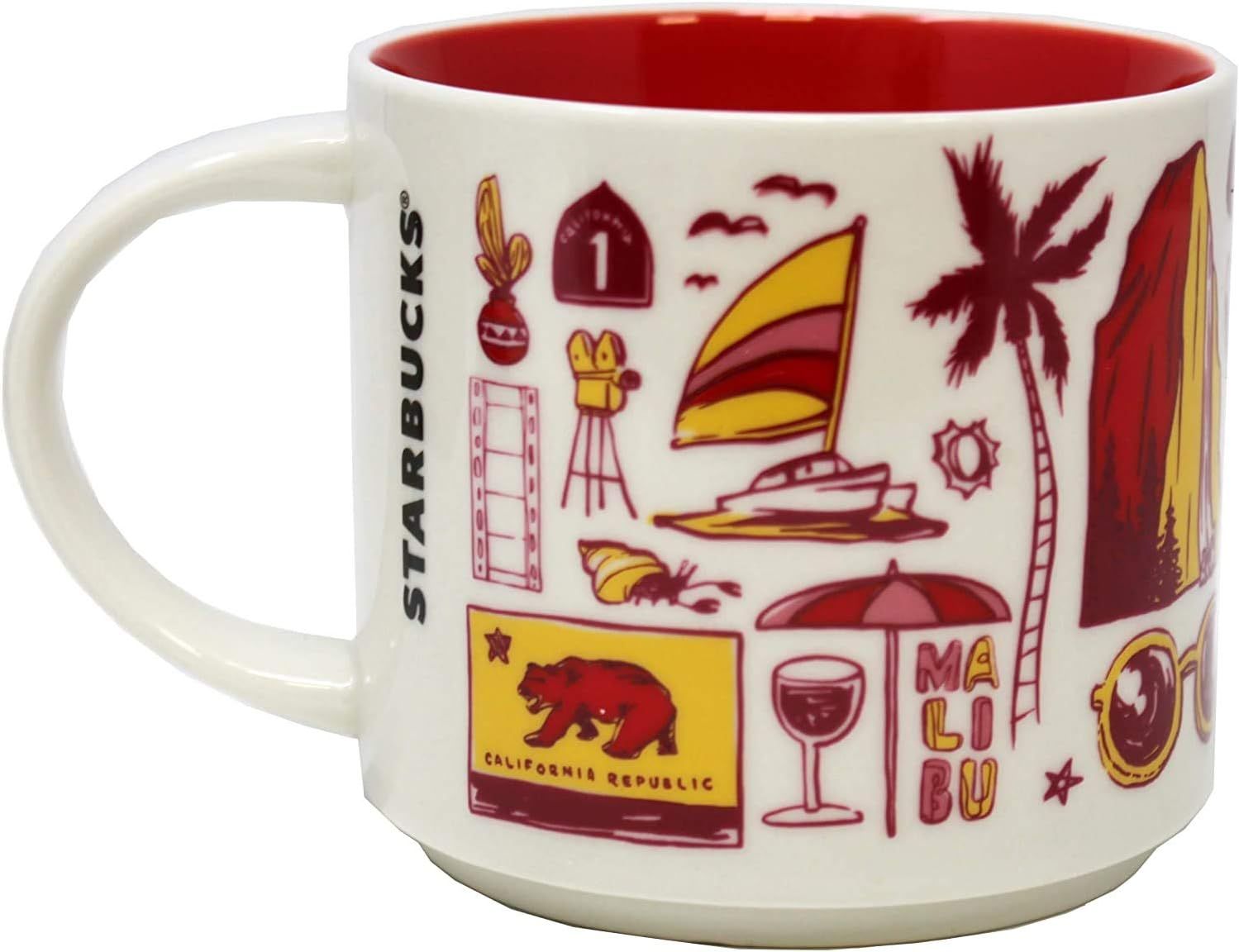 Red Starbucks Been There Series California Ceramic Mug, 14 Oz | 2716840-OM