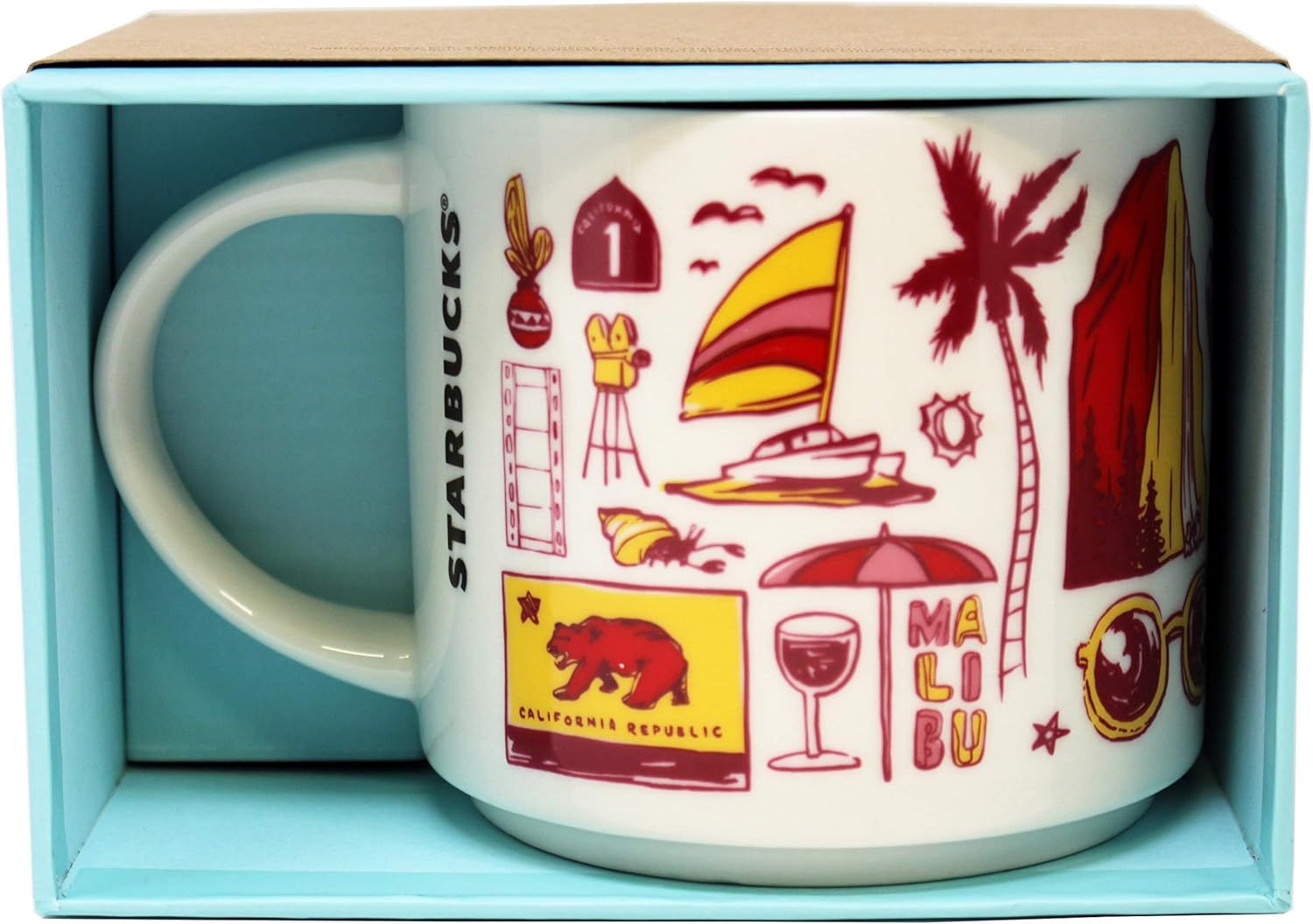 Red Starbucks Been There Series California Ceramic Mug, 14 Oz | 2716840-OM