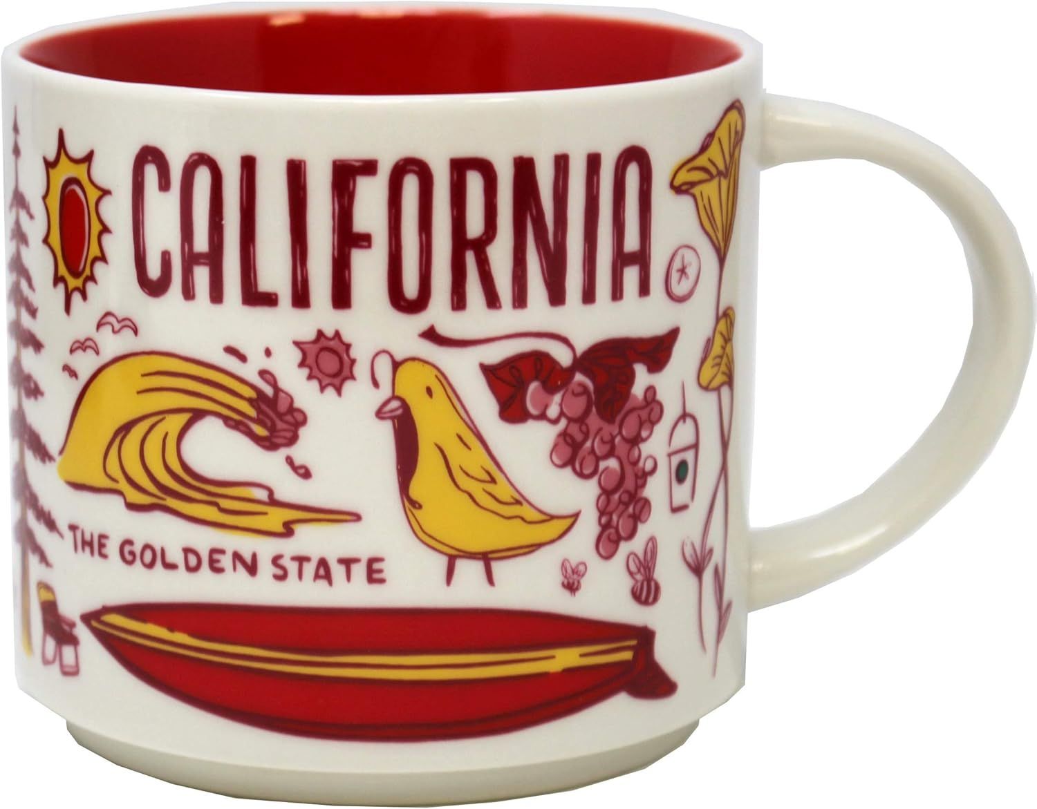 Red Starbucks Been There Series California Ceramic Mug, 14 Oz | 2716840-OM