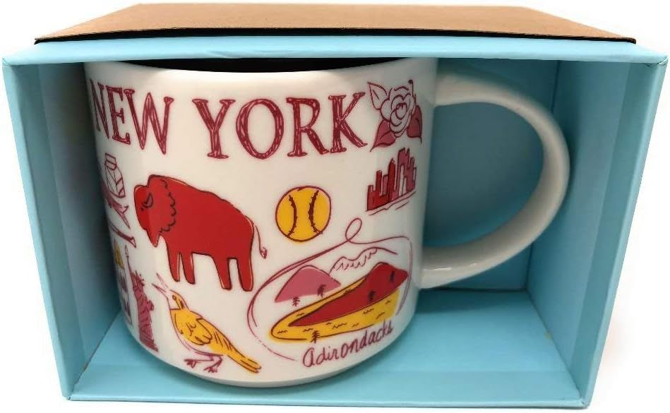 Red Starbucks Been There Series New York Knickerbocker State Ceramic Mug, 14 Oz | 8124067-ZW