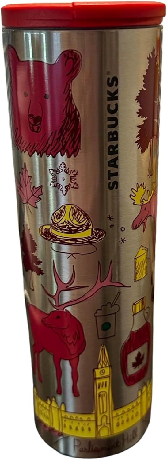 Red Starbucks Canada Vacuum Insulated Stainless Steel Traveler Tumbler, 16 Oz | 2659780-SK