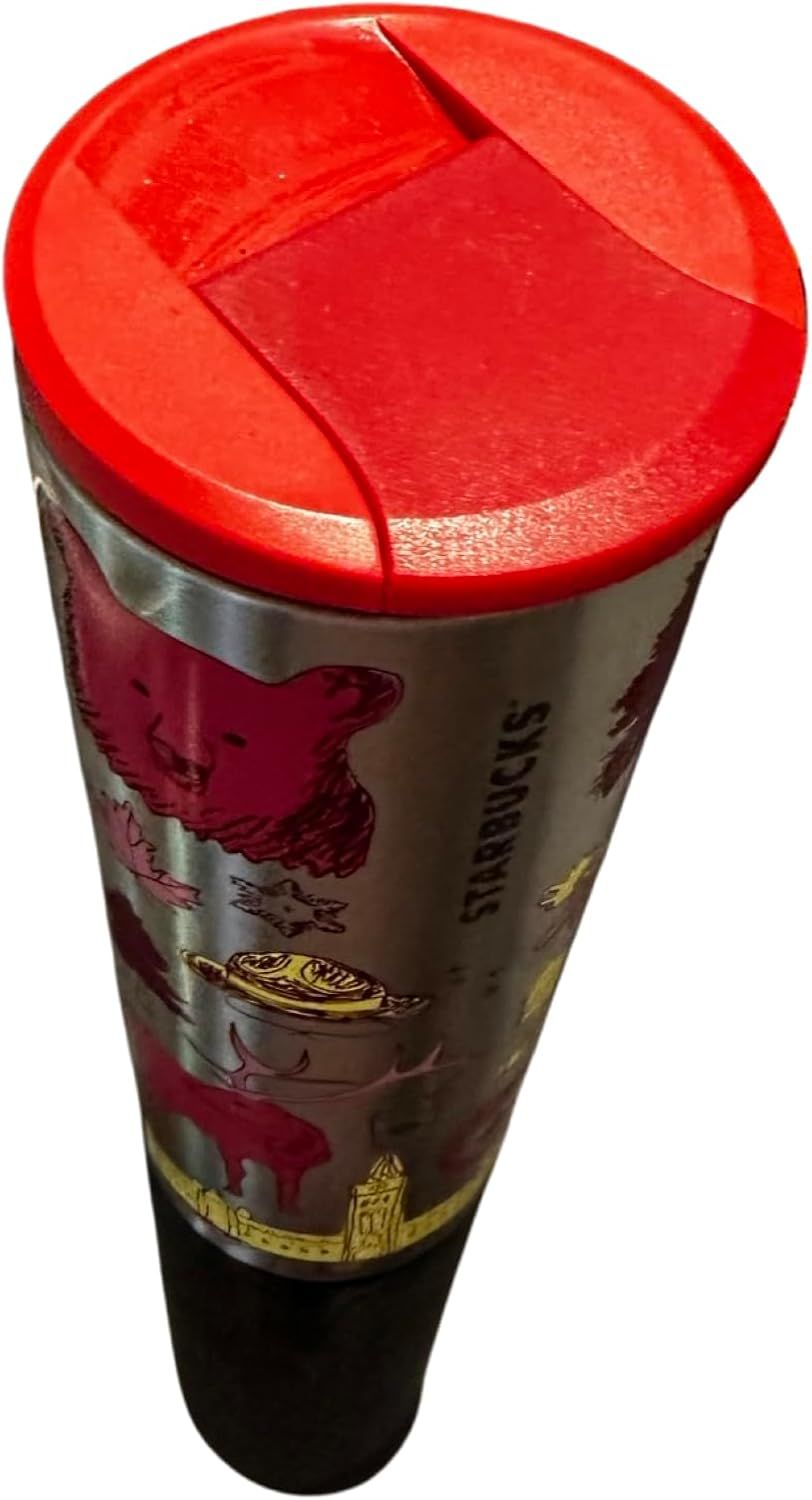 Red Starbucks Canada Vacuum Insulated Stainless Steel Traveler Tumbler, 16 Oz | 2659780-SK