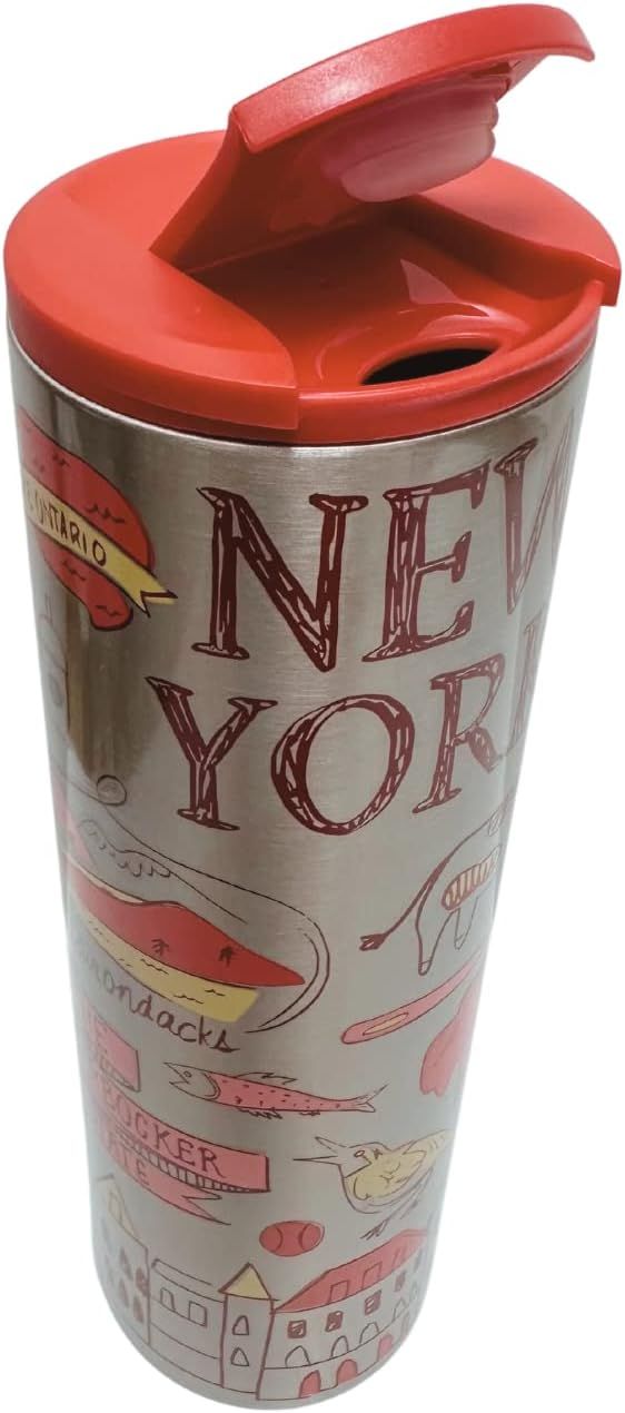 Red Starbucks New York State Vacuum Insulated Stainless Steel Tumbler, 16 Oz | 2189306-QO