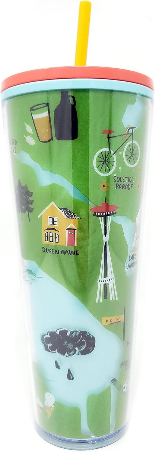 Red Starbucks Seattle Local Collection Cold Cup Tumbler Venti 24 Oz | 5760819-CI