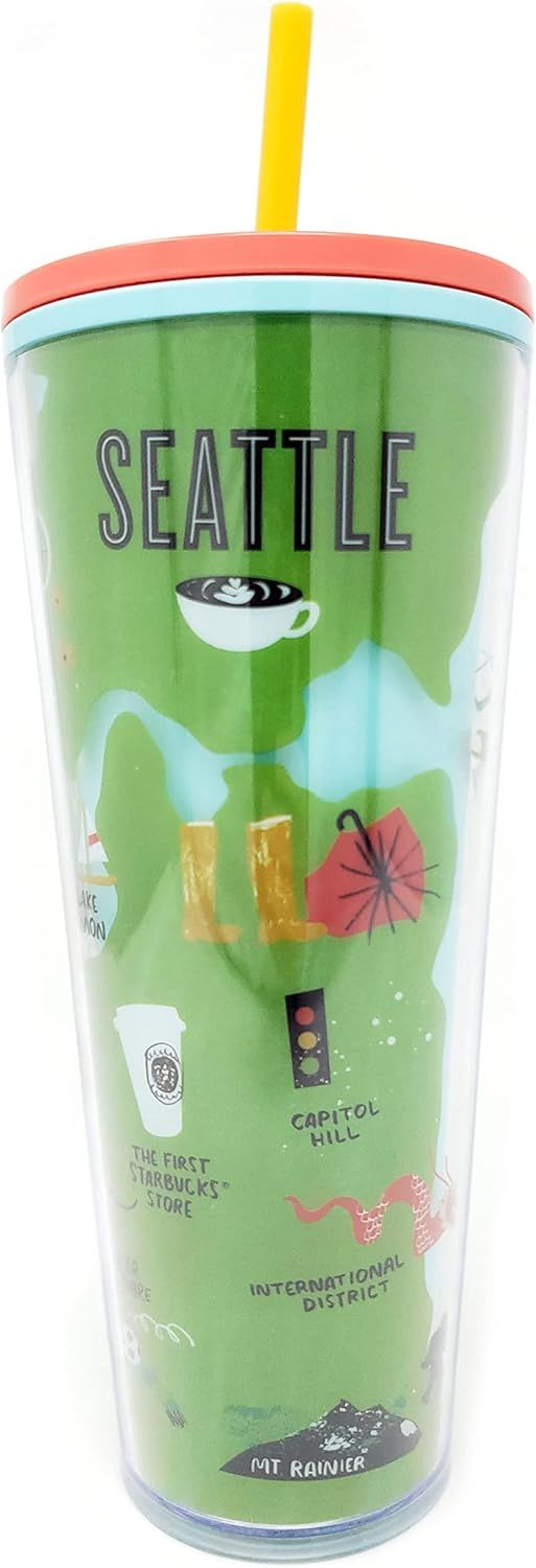 Red Starbucks Seattle Local Collection Cold Cup Tumbler Venti 24 Oz | 5760819-CI