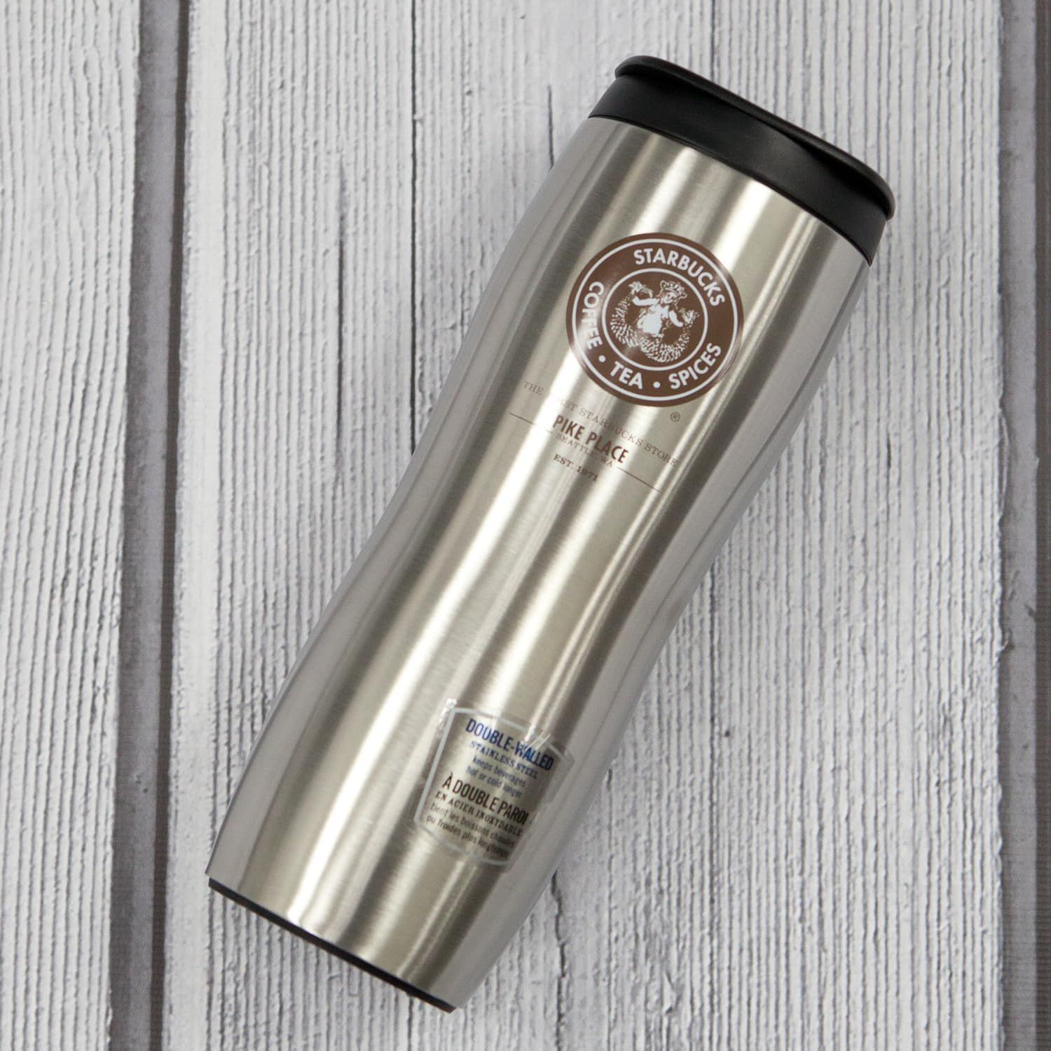 Silver Starbucks The First Store Pike Place Concord Stainless Steel Tumber (2 Pack) | 1486320-OW