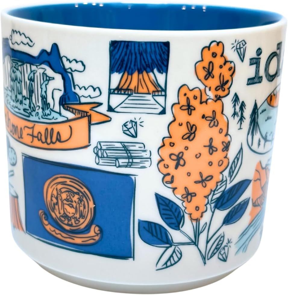 White Blue Starbucks Been There Series - Idaho Mug, 14 Fl Oz | 0631587-PV