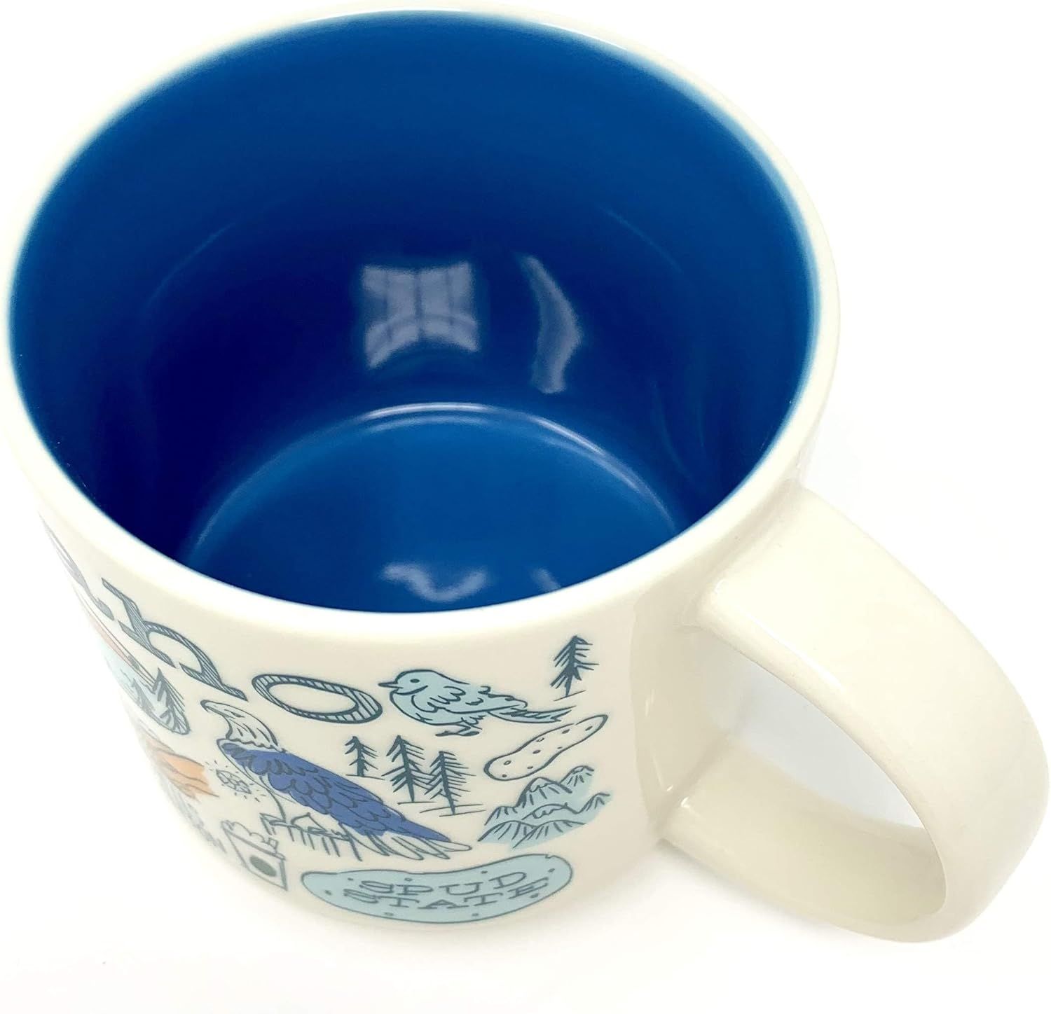 White Blue Starbucks Been There Series - Idaho Mug, 14 Fl Oz | 0631587-PV