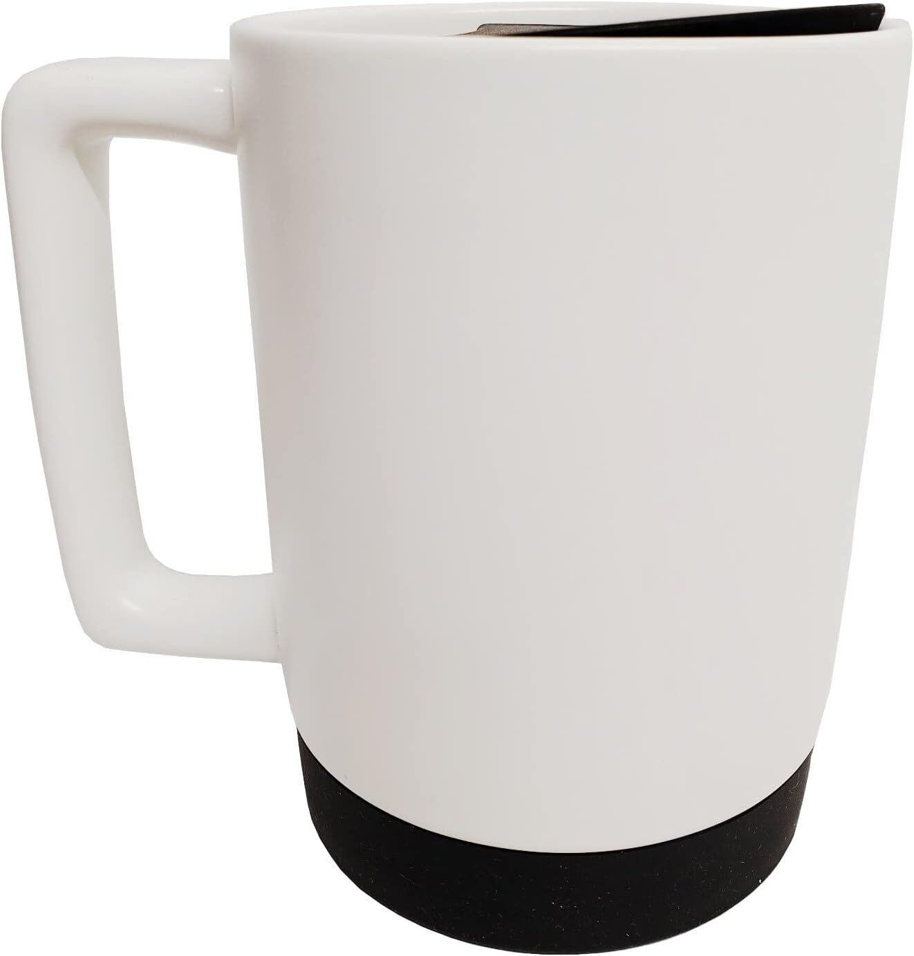 White Starbucks 2023 White Mug W/Rubber Bottom & Lid | 14oz | 4109637-TJ