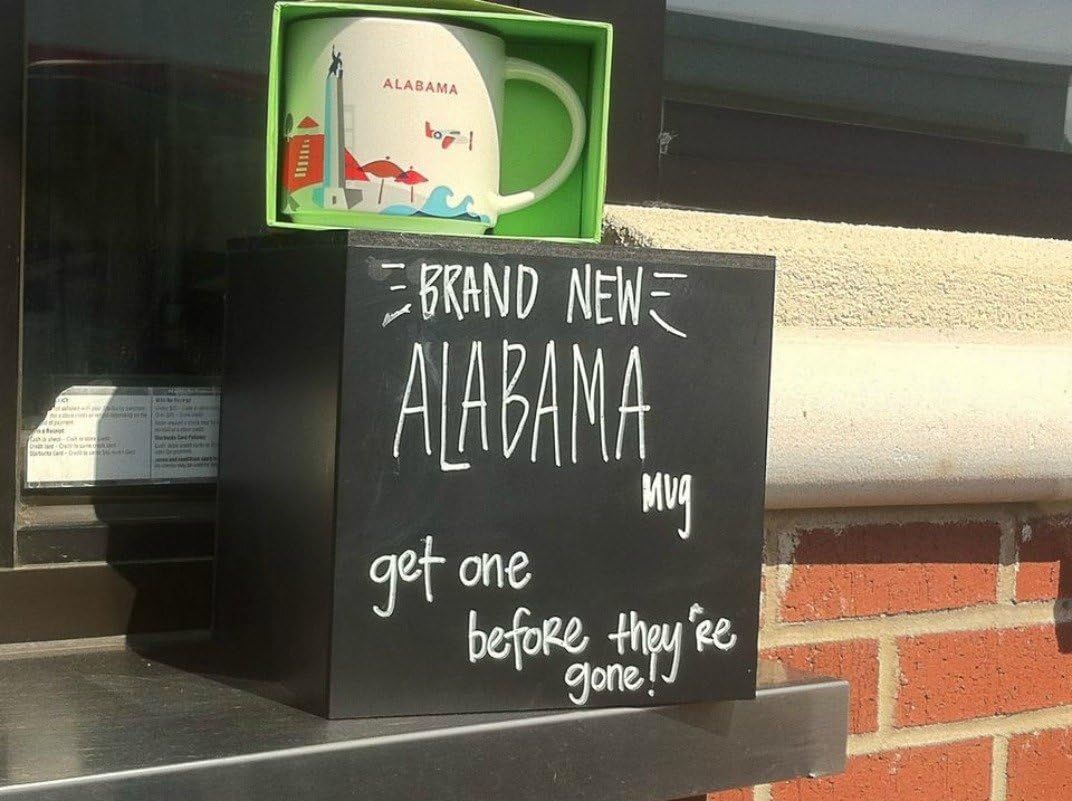 White Starbucks Alabama You Are Here Collection Cup Mug | 0571249-WZ