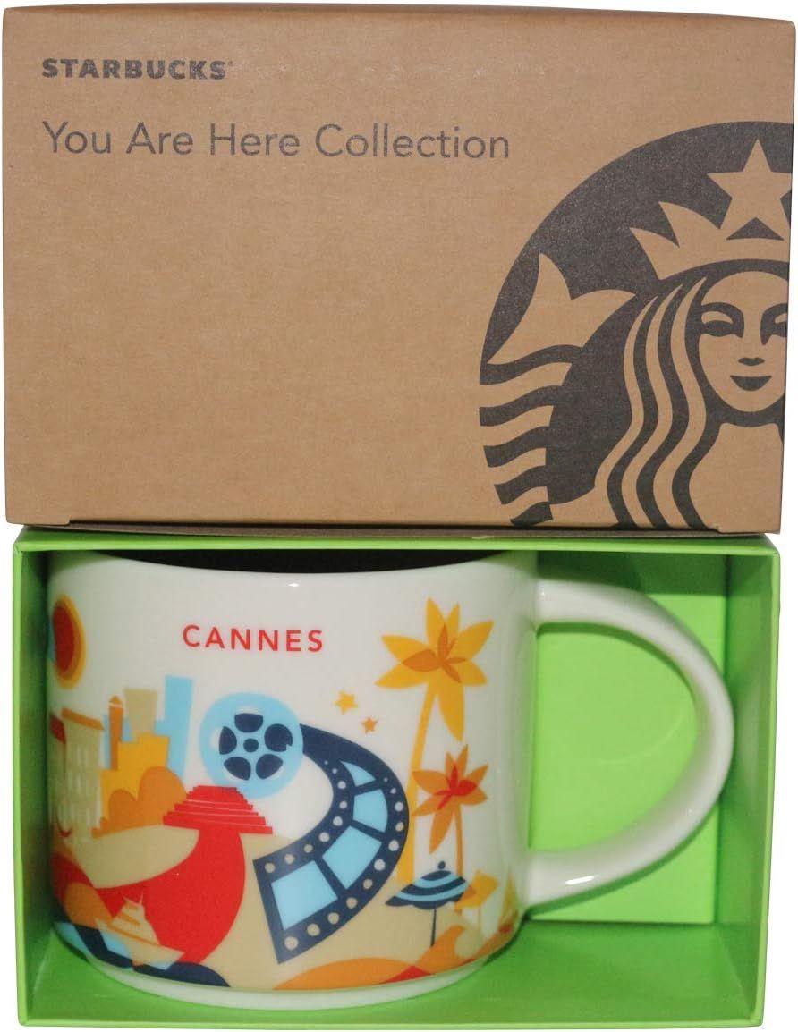 White Starbucks You Are Here Cannes Ceramic Coffee Mug New With Box | 4815079-UR